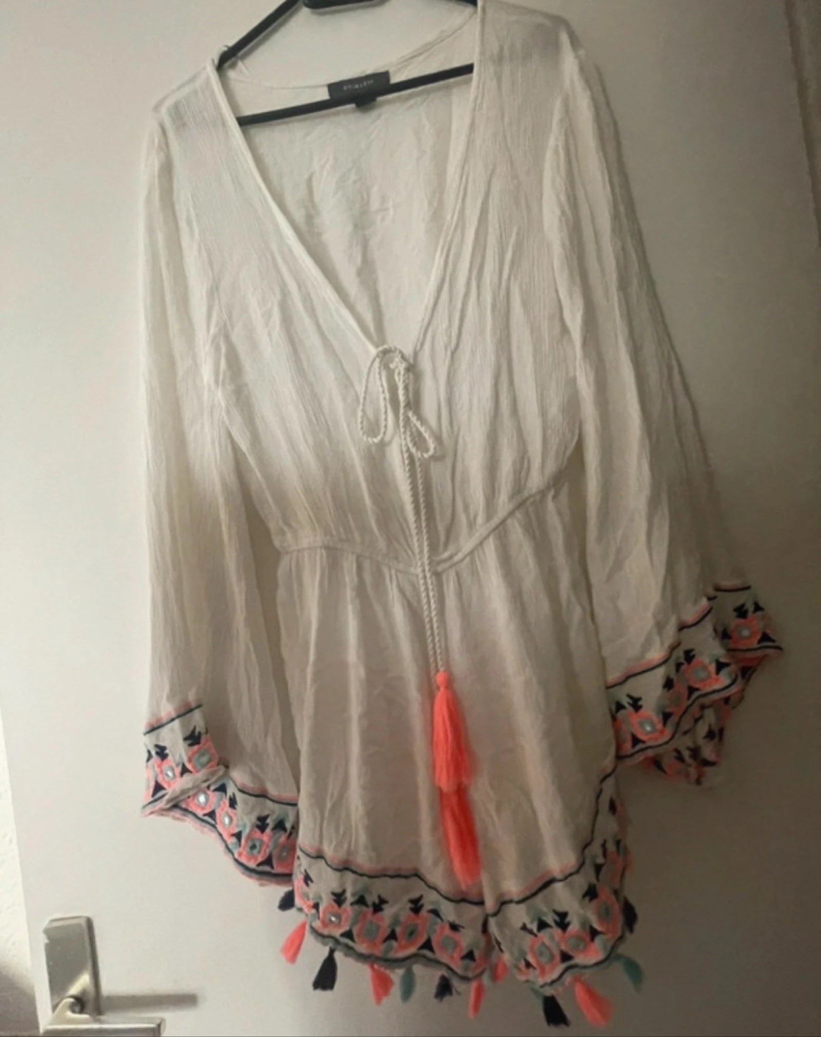Primark beach white short blouse jumpsuit – photo 3